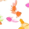 thumbnail image 3 of CNKOO 20pcs Plastic Simulation Small Goldfish Soft Rubber Gold Fish Kids Toy, 3 of 5