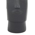 thumbnail image 5 of DecMode 12" x 23" Easter Island Dark Gray Magnesium Oxide Face Planter, 5 of 8