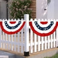thumbnail image 5 of CY5O5ee Patriotic Half Fan Bunting Flag 4th Of July Decorations Indoor/Outdoor Cotton Bunting Banner for Independence Day & Patriotic Events 1 PACK, 5 of 9