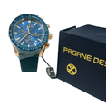 thumbnail image 3 of Reloj PG-5140 de PAGRNE DESIGN Tono Azul y Oro Rosa, 3 of 4