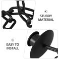 thumbnail image 3 of NUOLUX Candlestick Holder De Metal Negro Con Base Para Centro De En Reuniones Y Eventos, 3 of 8
