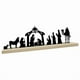 thumbnail image 5 of Nacimiento Escena de Navidad Decoración Metálica con Base de Madera Ornamento Creativo para Mesa Adecuado para Regalo Decoración de Hogar 32cmx4cmx10c, 5 of 9