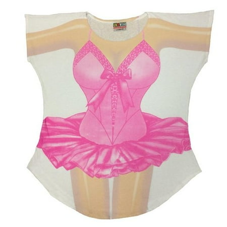 Ballerina Mix - Ballerina Bikini Body Tee Shirt Cover-Up #70 (Plus Size)