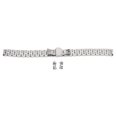 thumbnail image 1 of Correa de reloj de acero inoxidable para hombre y mujer, correa de repuesto pulida con hebilla de mariposa, 0,47 pulgadas, 1 of 14