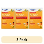 (3 pack) Equate Non-Drowsy Homeopathic Flu Relief Fast Dissolving Tablets, 15 Count, Compare to BOIRON® Oscillococcinum® Active Ingredient