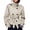 Apricot, variant on Womens Cropped Trench Coat Double Breasted Fall Belt Short Jacket High Collar Lightweight Outerwear