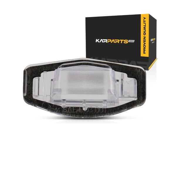 For Honda Civic 2013 2014 2015 License Plate Light Driver OR Passenger Side | Single Piece | Lens & Gasket | Made Of ABS Plastic | Replacement For HO2875100 | 191275345900, 34106SNBA01