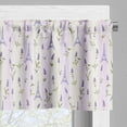 thumbnail image 3 of Ambesonne Paris Valance Pack of 2, Lavender Eiffel Pastel, 54"X18", Pale Green Lavender, 3 of 5