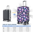 thumbnail image 4 of Kdxio Skull mushroom rainbow space Pattern Luggage Cover for Travel,Elastic and Durable,Fits 18-32 Inch,Anti-Scratch Suitcase Protector-No luggage included, 4 of 5