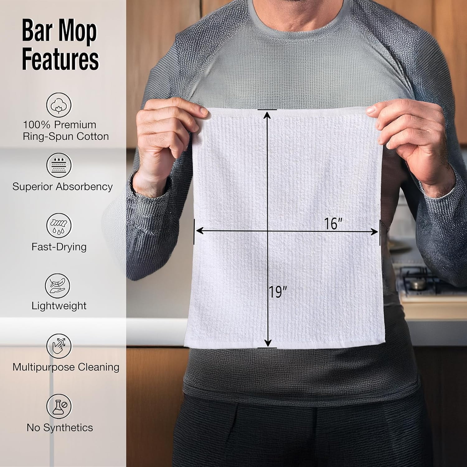 Kitchen Towels - 12 pk - 16x19