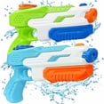 thumbnail image 1 of Pack de 2 pistolas de agua de juguete para piscinas de verano con alcance de 11 m, potente pistola de agua de largo alcance para piscinas al aire libre, jardines y playas, para niños y adultos., 1 of 4