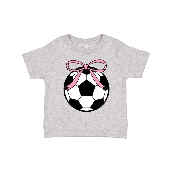 Inktastic Girls Soccer Ball Coquette Bow Girls Toddler T-Shirt