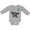 AC-Heather Grey, variant on Inktastic Tulsa Oklahoma Butterfly Boys or Girls Long Sleeve Baby Bodysuit