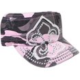 thumbnail image 2 of SILVERFEVER Women's Military Cadet Cap Hat - Patch Cotton - Studded & Embroidered, 2 of 5