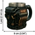 thumbnail image 3 of Engine Design Hot Beverage Bottle Cup and Sleek Style Mug for Daily Modern Use, 3 of 6
