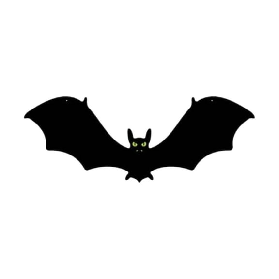 Rongxk Halloween Hanging Bats Decorations Outdoor 3D Realistic Scary Flying Bats with Glowing Eyes for Front Door Yard Tree Halloween Hanging Decorations Outside