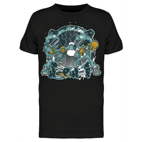 Music Hip Hop Art T-Shirt Men -Image by Shutterstock, Male Medium