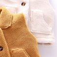 thumbnail image 4 of GiLiling Toddler Boys Girls Fleece Vest Kids Polar Fleece Zipper Jacket Sleevless Fall Winter Warm Outerwear with Pockets (Yellow, 5-6 Years), 4 of 7