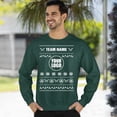 thumbnail image 3 of Ugly Christmas Sweater, Xmas Holiday Mens Womens, Funny Santa Sweatshirt, Custom Baseball Team Ugly Christmas Sweater, 3 of 5