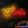 thumbnail image 4 of Handmadetneonsign Open Chicken Fried Neon Sign, Chicken Fried Led Sign, Fast Food Wall Art, Food Store Wall Decor 77108, 4 of 5