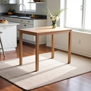 Furnifact Elegant Oak Small Dining Table – Solid Wood Kitchen and Dining Table