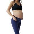 thumbnail image 6 of Ingrid & Isabel Basics Maternity 7/8 Active Leggings with Fold Over Panel, Black/Navy, 2 Pack, 6 of 8