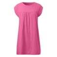 thumbnail image 3 of Women Fashion Casual Trend Loose Dress Sleeveless Round Neck Solid Color Dress Summer Dresses for Women Sexy Womens Dress Casual Women Dresses Cute Dresses for Women Long Sleeve Tunic Dress Shirt, 3 of 4