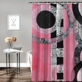 thumbnail image 2 of Wuche Beautiful and durable shower curtains with personalized shower curtains for women and children's rooms. Shower curtains cover multiple sizes and come with complimentary hooks White, 2 of 7