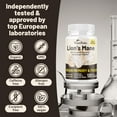 thumbnail image 4 of Lions Mane Supplement Capsules - Nootropic Brain Support Supplement, Lions Mane Extract - 120 Vegan Bacopa Monnieri, Gotu Kola, Ginseng Capsules - Focus Memory Support, 4 of 4