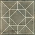 thumbnail image 3 of Vision Studio 12x12 Black Modern Framed Museum Art Print Titled - Geometric Blueprint VIII, 3 of 5
