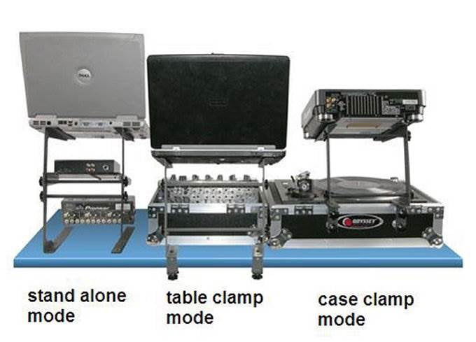 Odyssey LSTAND Laptop Stand Pro DJ Computer Bracket w/ 3 Configurations - Blue