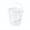 Clear, variant on Clear Food Storage Container with Lid, Plastic Pantry Bucket with Handle 3.6 x 3.5 in for Snacks Fruit Dry Goods, Small