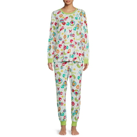 Dr. Seuss' The Grinch Women’s Family Pajamas, 2-Piece Set