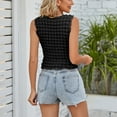 thumbnail image 2 of Women's Sleeveless Tank Tops, Casual Loose Fit T Shirts Solid Color Tunic Crew Neck Summer Shirts Tee,S-XL, 2 of 5