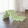 thumbnail image 4 of Floral Foldable Mattress, Fresh Tones Spring Blossoms, 74.8" x 35.4", Yellow Green Fern Green, by Ambesonne, 4 of 4