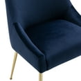 thumbnail image 5 of Costaelm Makala Velvet Accent Chair Mid Century Upholstered (Set of 2), Navy Blue, 5 of 11