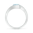 thumbnail image 2 of Angara Natural 1.12 Ct. Aquamarine Solitaire Ring in Sterling Silver for Women (Ring Size: 12), 2 of 10