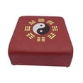 thumbnail image 4 of Cojín de meditación tipo puf tatami antideslizante, elegante cojín de suelo de madera de cuero sintético, asiento de meditación para adultos, sala de Estilo B, 4 of 8