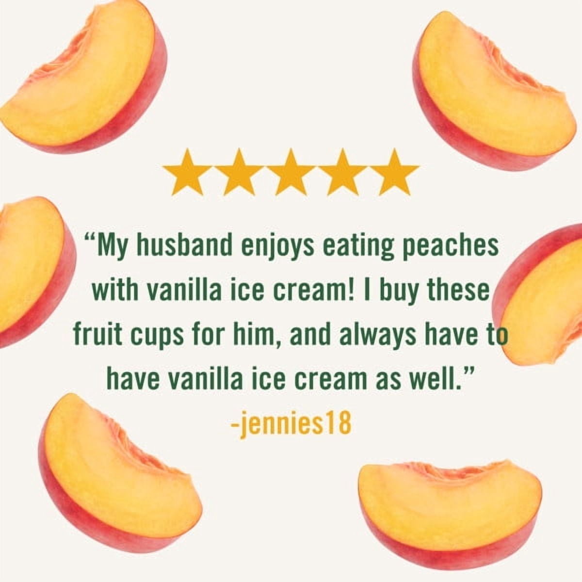 True Fruit Peach Chunks 7oz. Cup