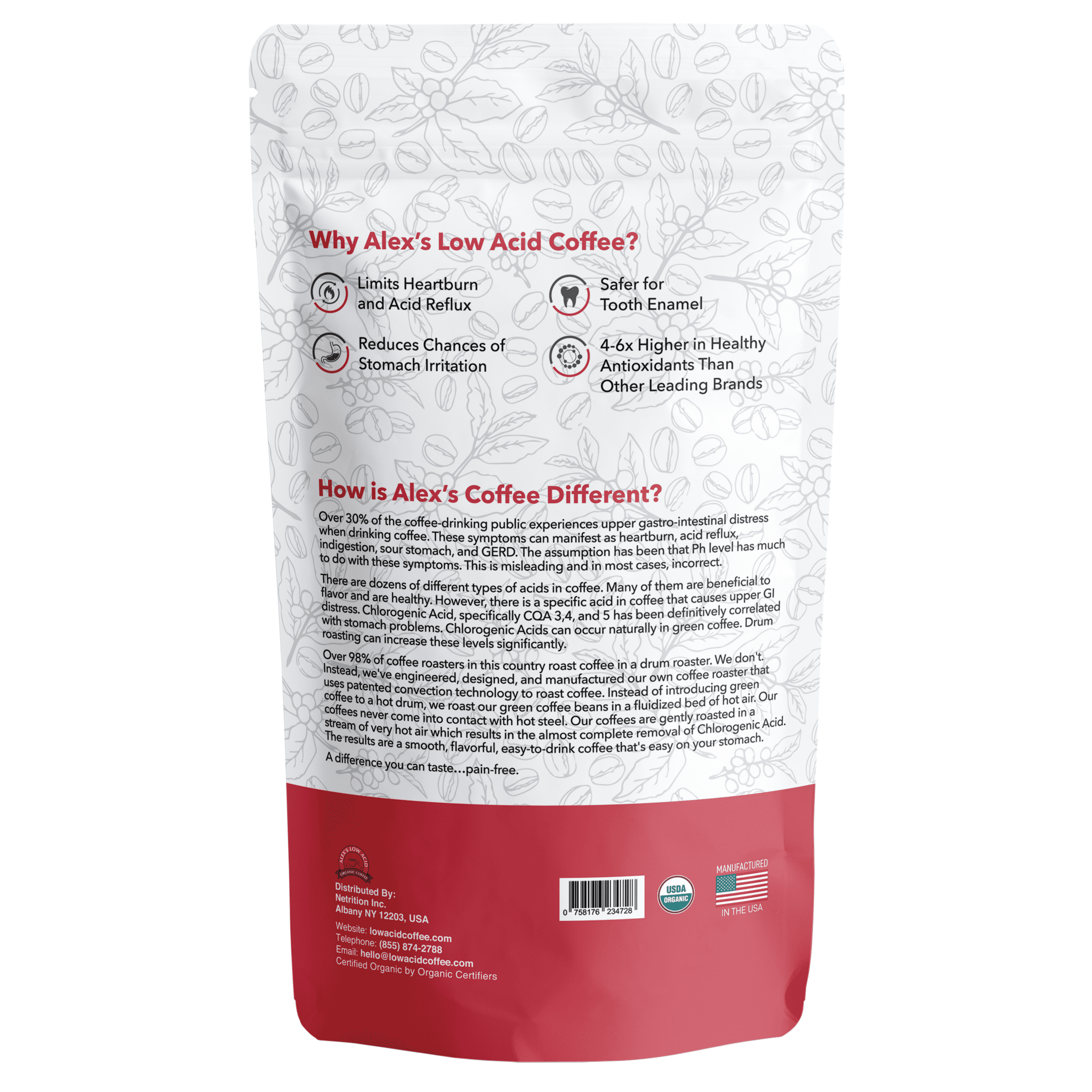 Alex's Low Acid Organic Coffee - Whole Bean Variety Pack (12oz)