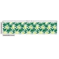 thumbnail image 3 of Ambesonne Tropical Leaf Fabric by the Yard Upholstery, Brush Strokes Floral, 5 Yards, Hunter Green Yellow White, 3 of 5