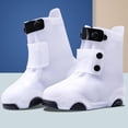 thumbnail image 3 of Cubrezapatos de lluvia reutilizables para niños, suelas antideslizantes impermeables resistentes al , botas de lluvia y nieve, chanclos de 26 27 Yinane Cubrezapatos de lluvia para niños, 3 of 8