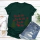 thumbnail image 5 of Pntutb Mujer Casual Cuello Redondo Manga Corta Árbol De Navidad Impreso Camiseta Top Pntutb Pntutb-4305, 5 of 6
