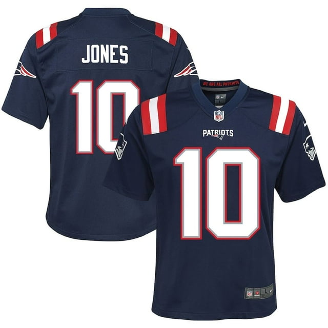 Youth Mac Jones New England Patriots Nike Team Jersey
