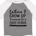 thumbnail image 4 of Inktastic Future Flute Player Music Gift Boys or Girls Long Sleeve Baby Bodysuit, 4 of 5