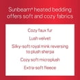 thumbnail image 5 of Sunbeam Electric Heated Fleece Blanket Full, Newport Blue, 5 of 7