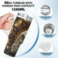 thumbnail image 3 of KLL Vintage Pattern Bald Eagle Print 40oz Stainless Steel Insulated Car Cup Coffee Mug with Spillproof Lid - Keep Your Drink Hot or Cold on the Go, 3 of 8