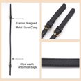 thumbnail image 4 of 1Set 26.4~27.9 Inch Sew On Leather Bag Handle Woven Crochet Bottom Black Handbag Short Shoulder Strap Adjustable Handbag Shoulder Strap Replacement Bag Accessory Set, 4 of 6