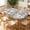 Grey Distressed Block, variant on YESAD Elastic Tablecloth For Oval Tables, Waterproof Tablecover For Up To 42X68in Oval Table Cover, Dining Tablecover For Indoor And Outdoor, Holiday, Ocean Swirl
