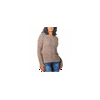 Adrienne Vittadini Women's Cable Knit Sweater, Large, Neutral Marl
